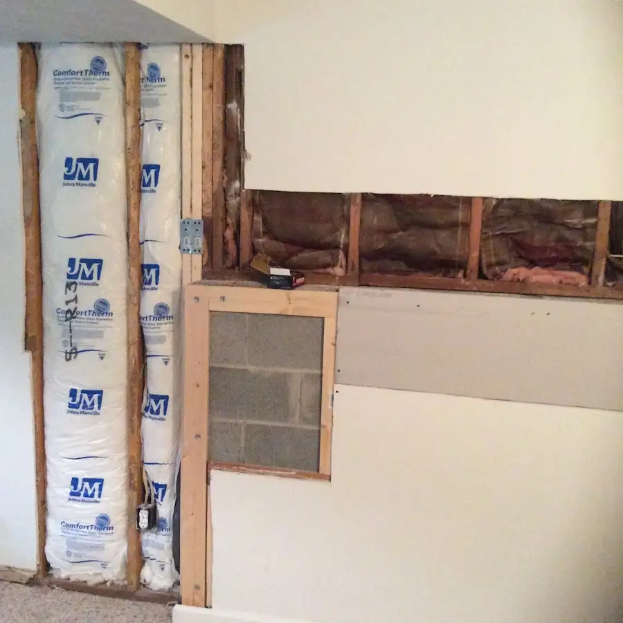 Wall insulation replacement during Structural Drying in Yorkshire